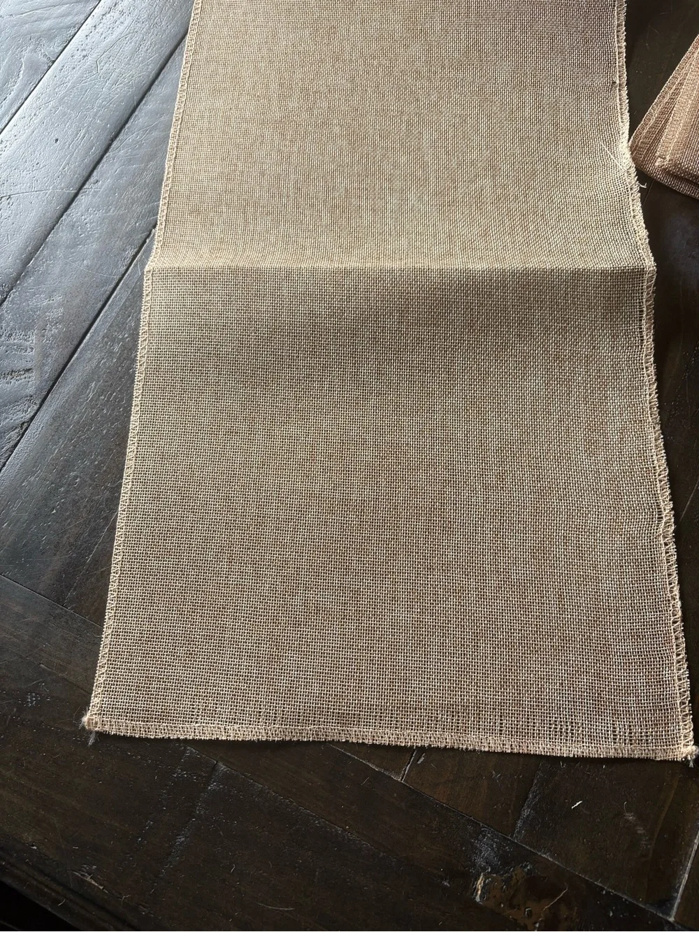 Burlap Table Runner